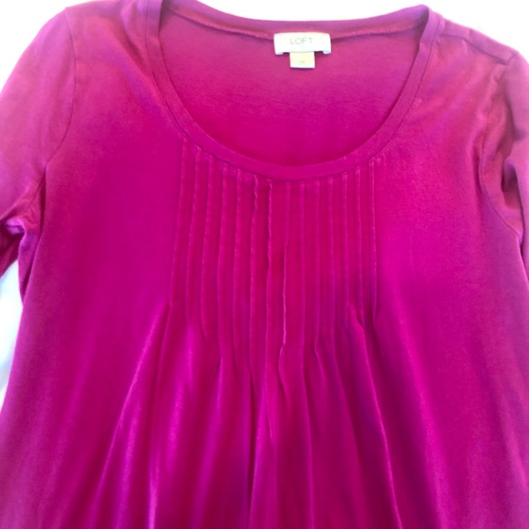 LOFT Tops - ANN TAYLOR LOFT Medium smock T-shirt Top Pink full